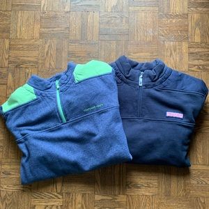 2 Mens Vineyard Vines quarter Zip